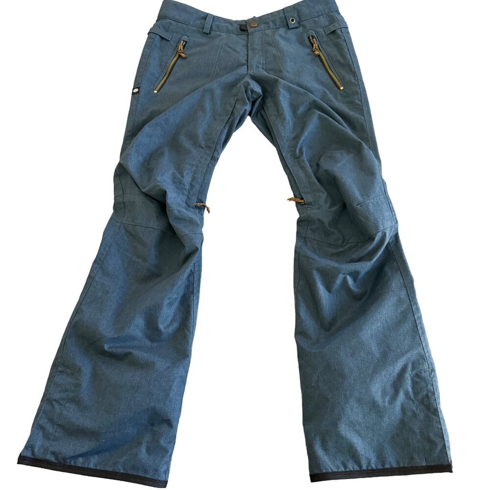 686 Women's XS infiDRY 10K Blue Boot-Cut Ski Pants
